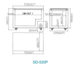 GLASS TOP CHEST FREEZER 520P SD-520P - Cafe Supply