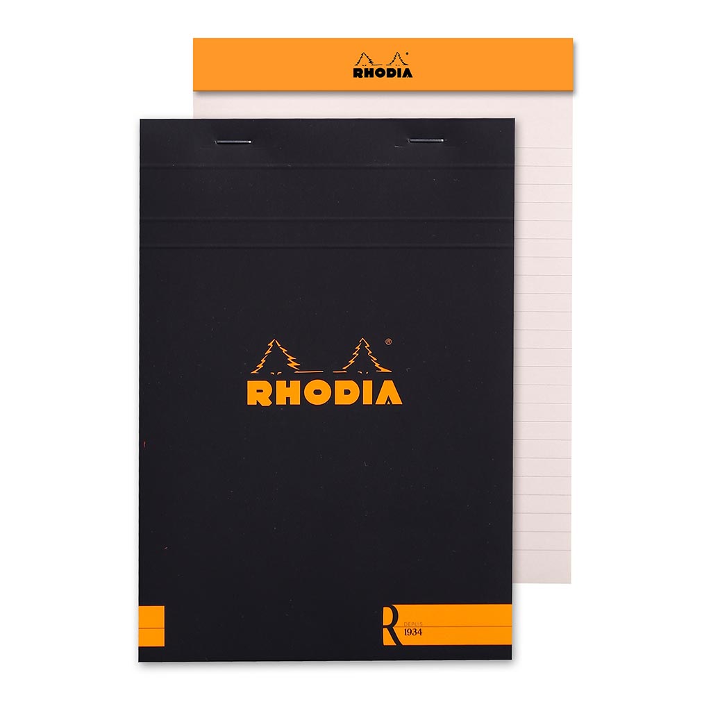 Rhodia le R Pad No. 16 A5 Lined Black - Cafe Supply