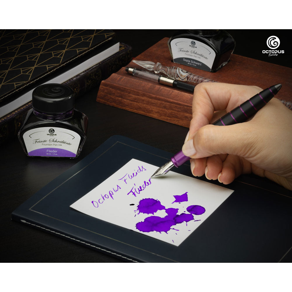 Octopus Fluids Fountain Pen Ink Lilac (Flieder) 30ml - Cafe Supply