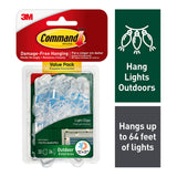 Command Outdoor Light Clips 17017CLRAWVPES Clear, Pack of 32 - Cafe Supply