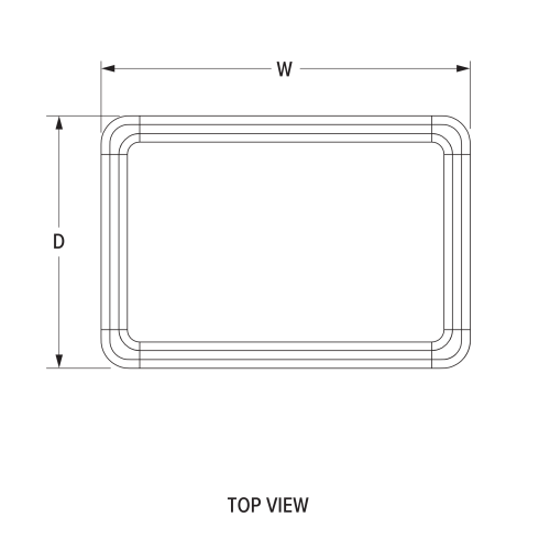 Eighth-size Wear-Ever® heavy-duty aluminum sheet pan with natural finish - Cafe Supply