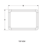 Eighth-size Wear-Ever® heavy-duty aluminum sheet pan with natural finish - Cafe Supply