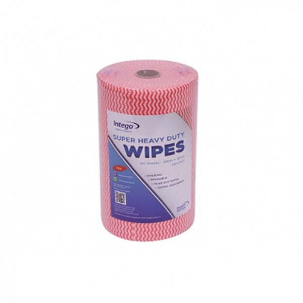 SuperCloth 'Chux' HD Wipes 45m - Red - Cafe Supply