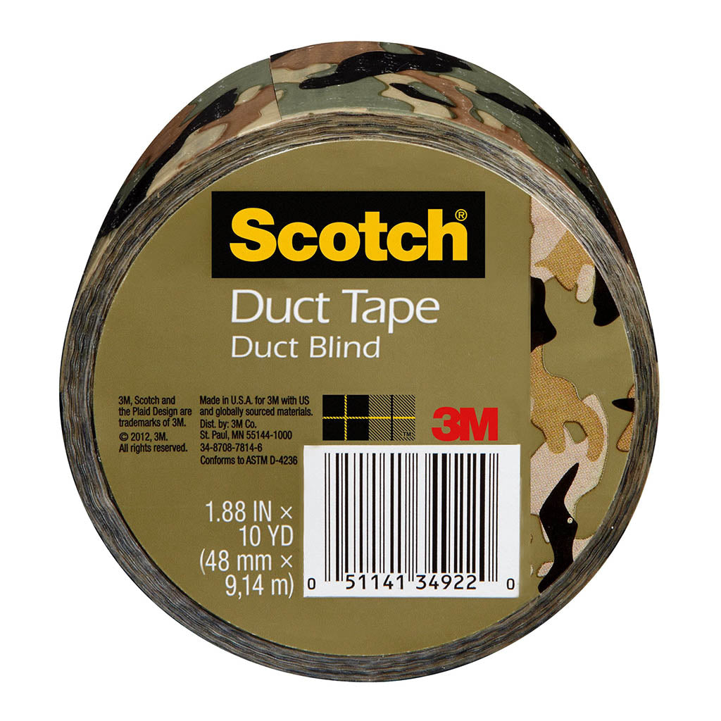 Scotch Duct Tape 910-CM0 48mm x 9.14m Camo - Cafe Supply