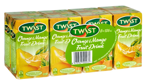 Twist Fruit Drink Orange & Mango 8pk