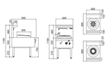 JASPER Single Wok Range(chimney burner) NG - Cafe Supply