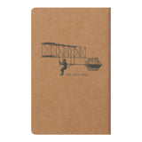 Flying Spirit Sewn Notebook 7.5x12cm Kraft - Cafe Supply
