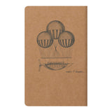 Flying Spirit Sewn Notebook 7.5x12cm Kraft - Cafe Supply
