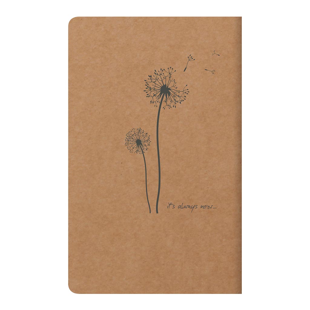 Flying Spirit Sewn Notebook 7.5x12cm Kraft - Cafe Supply