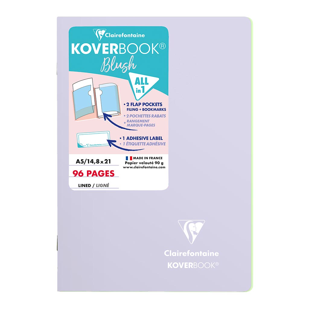 Koverbook Blush A5 Lined Lilac - Cafe Supply