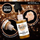 Octopus Fluids Alcohol Ink Wonderlamp Gold Metallic 30ml - Cafe Supply