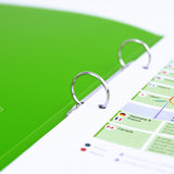 Rapesco Germ-Savvy Antibacterial A4 PP Ring Binder 2/25 Green - Cafe Supply