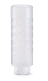 24-ounce Traex® Color Mate clear squeeze dispenser with FlowCut™ cap - Cafe Supply
