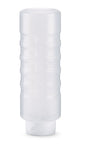 24-ounce Traex® Color Mate clear squeeze dispenser with FlowCut™ cap - Cafe Supply