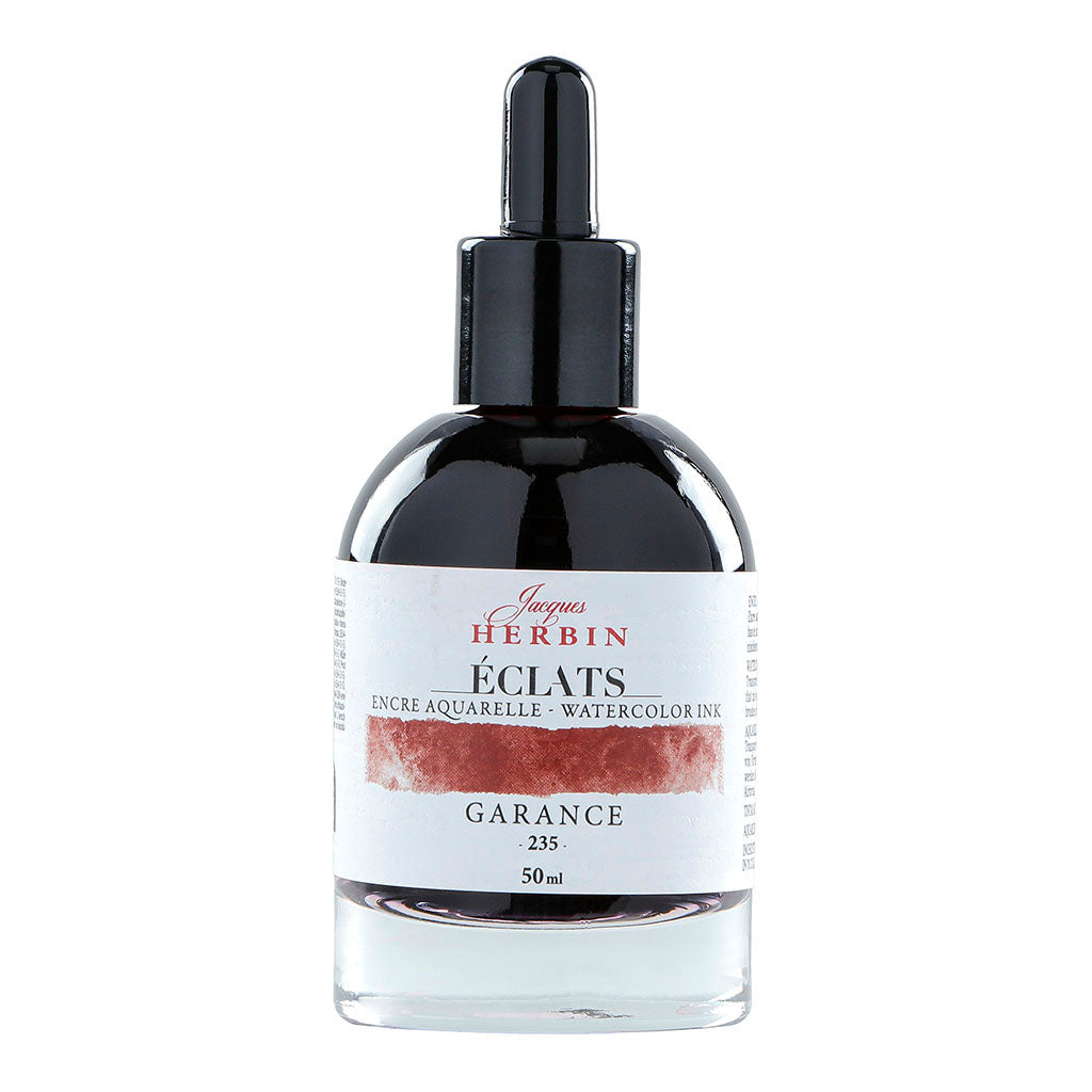 Jacques Herbin Eclats Watercolour Ink 235 Madder 50ml - Cafe Supply