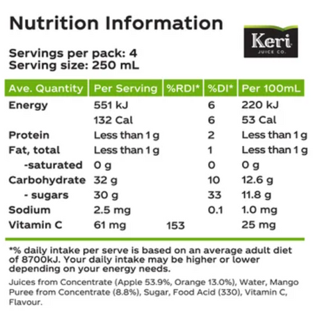 Keri Favourites Apple Orange & Mango Fruit Drink 1l