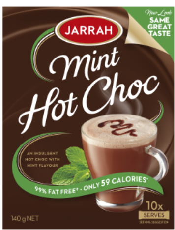 Jarrah Mint Hot Choc Sachets 10pk - Cafe Supply