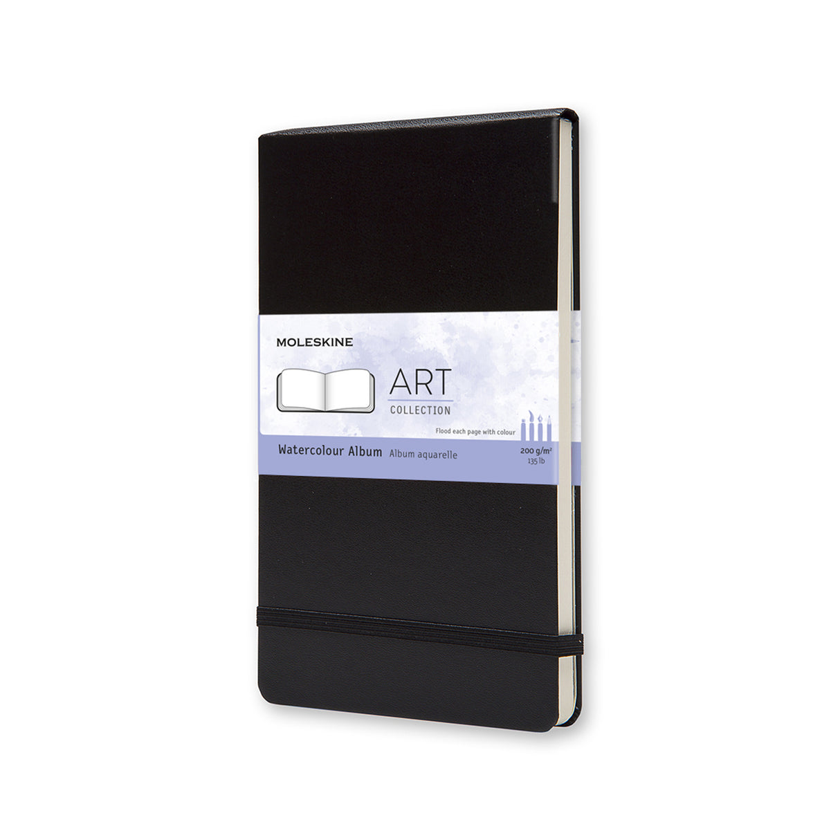 Moleskine Art Watercolour Album Large Black - Cafe Supply