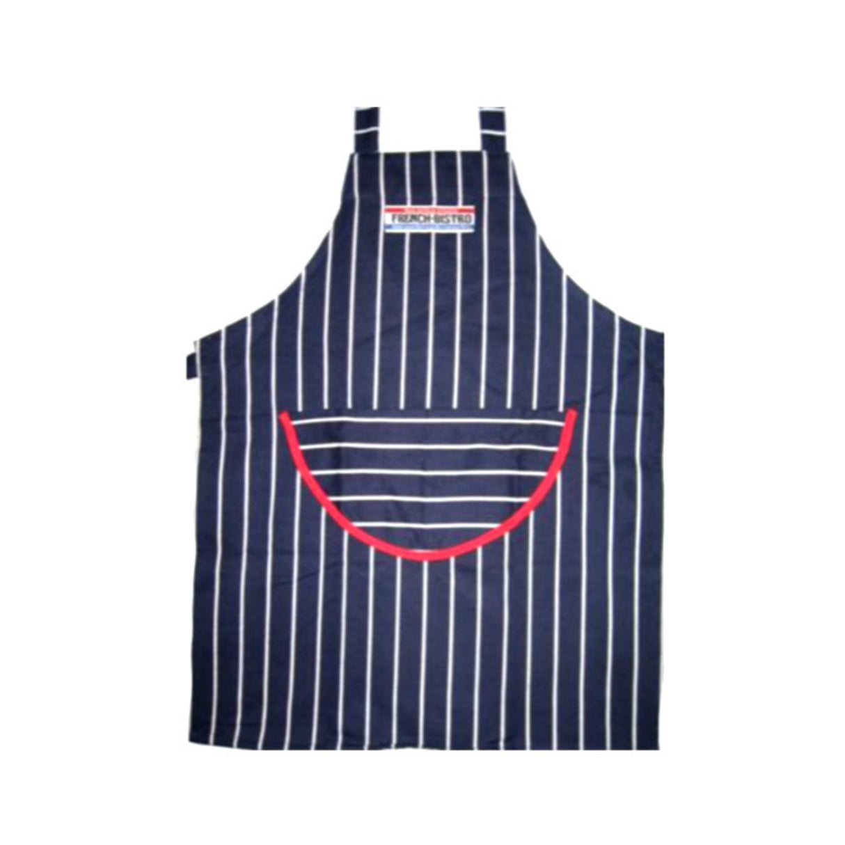 Butchers Stripe Apron Navy/White Stripe - Cafe Supply