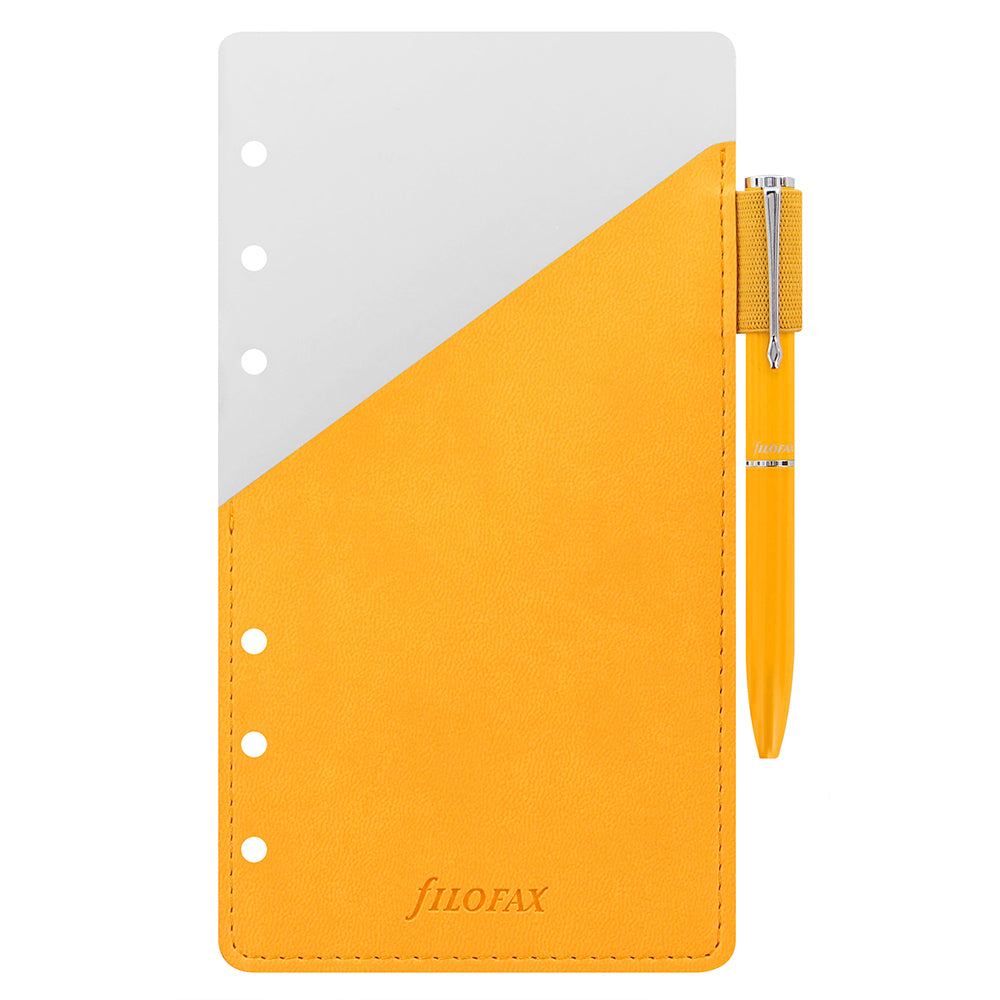 Filofax Organiser Personal Pen Holder Yellow - Cafe Supply