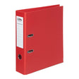 Icon Lever Arch File A4 Linen Red - Cafe Supply