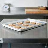Half-size Wear-Ever® heavy-duty perforated aluminum sheet pan with natural finish - Cafe Supply