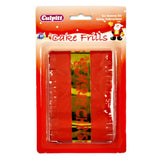 Gold Merry Xmas Cake Frill on Red (914mm , 83mm width) - Cafe Supply