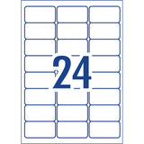 Avery Triplebond Label L6141 White Laser 63.5x33.9mm 24up 10 Sheets - Cafe Supply