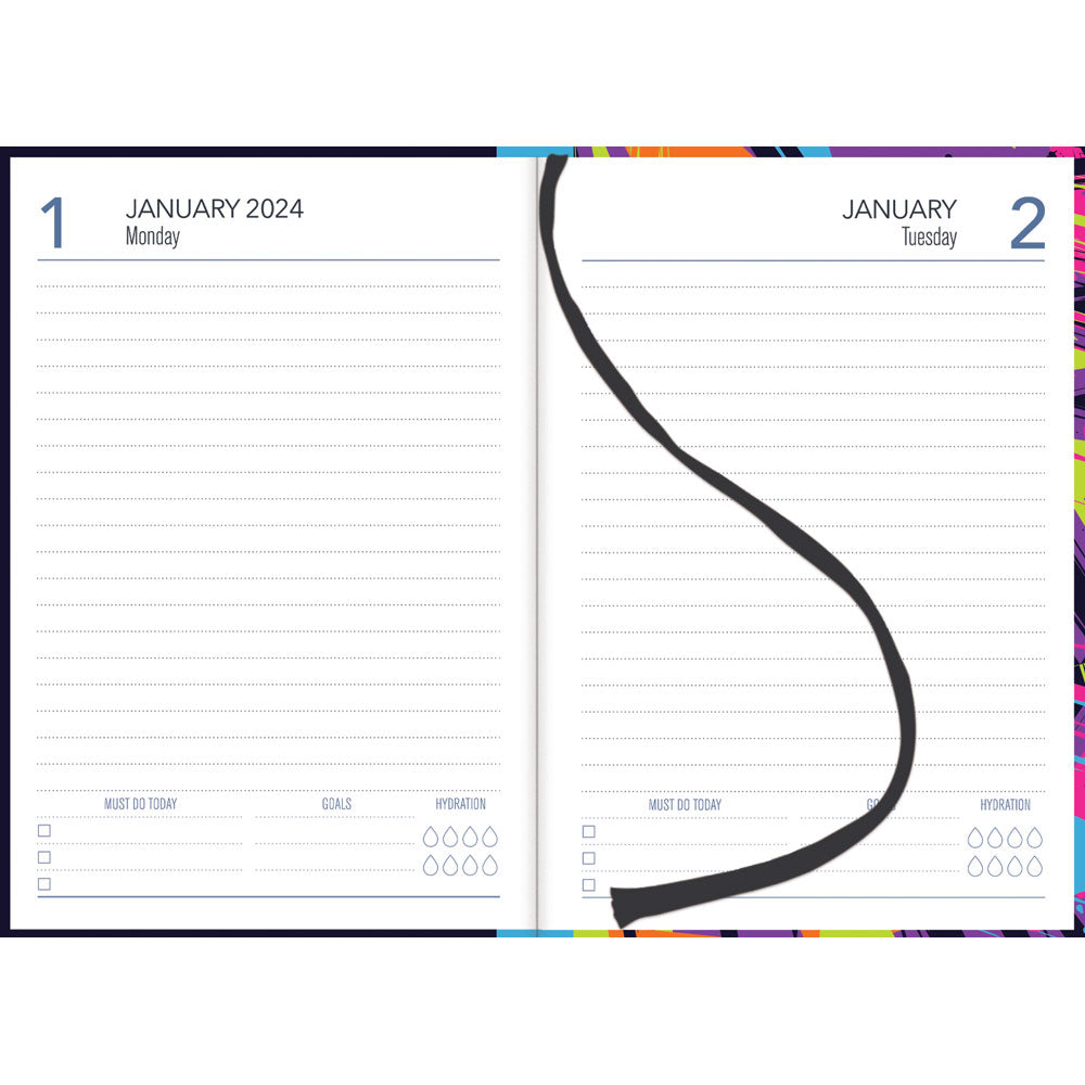 Collins A51 Carnival Day to Page Diary Even Year - Cafe Supply