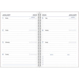 Collins Diary A53 Cities Wiro PP With Note Pad Even Year - Cafe Supply