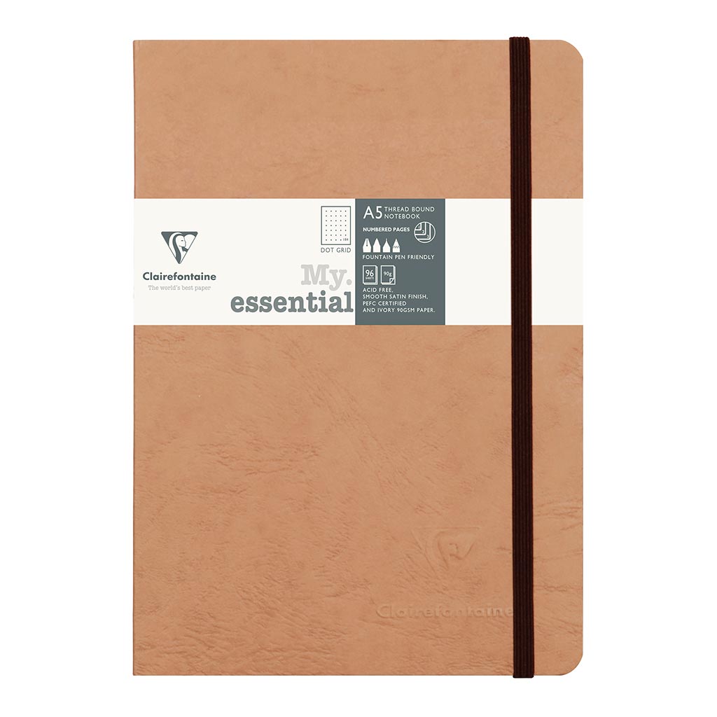 Age Bag My Essential Notebook A5 Dotted Tobacco - Cafe Supply