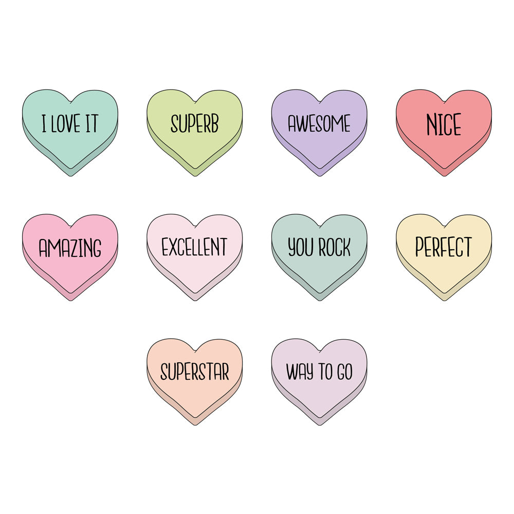 Avery Merit Stickers Dispenser Pastel Hearts 24mm 400 Pack - Cafe Supply