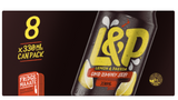 L&P Soft Drink Cans 8 x 330ml - Cafe Supply