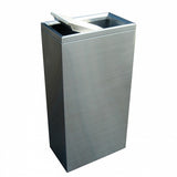40L Rectangular S/S Swing Top Bin - Cafe Supply