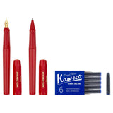 Moleskine Kaweco Ballpoint + Fountain Pen Set Red - Cafe Supply
