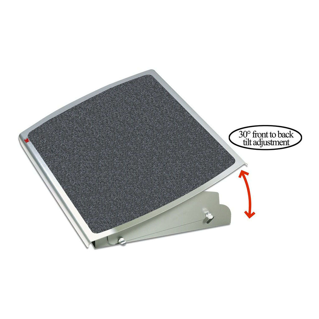 3M Adjustable Footrest FR530CB Charcoal - Cafe Supply