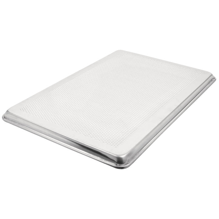 Full-size Wear-Ever® heavy-duty perforated aluminum sheet pan with natural finish - Cafe Supply