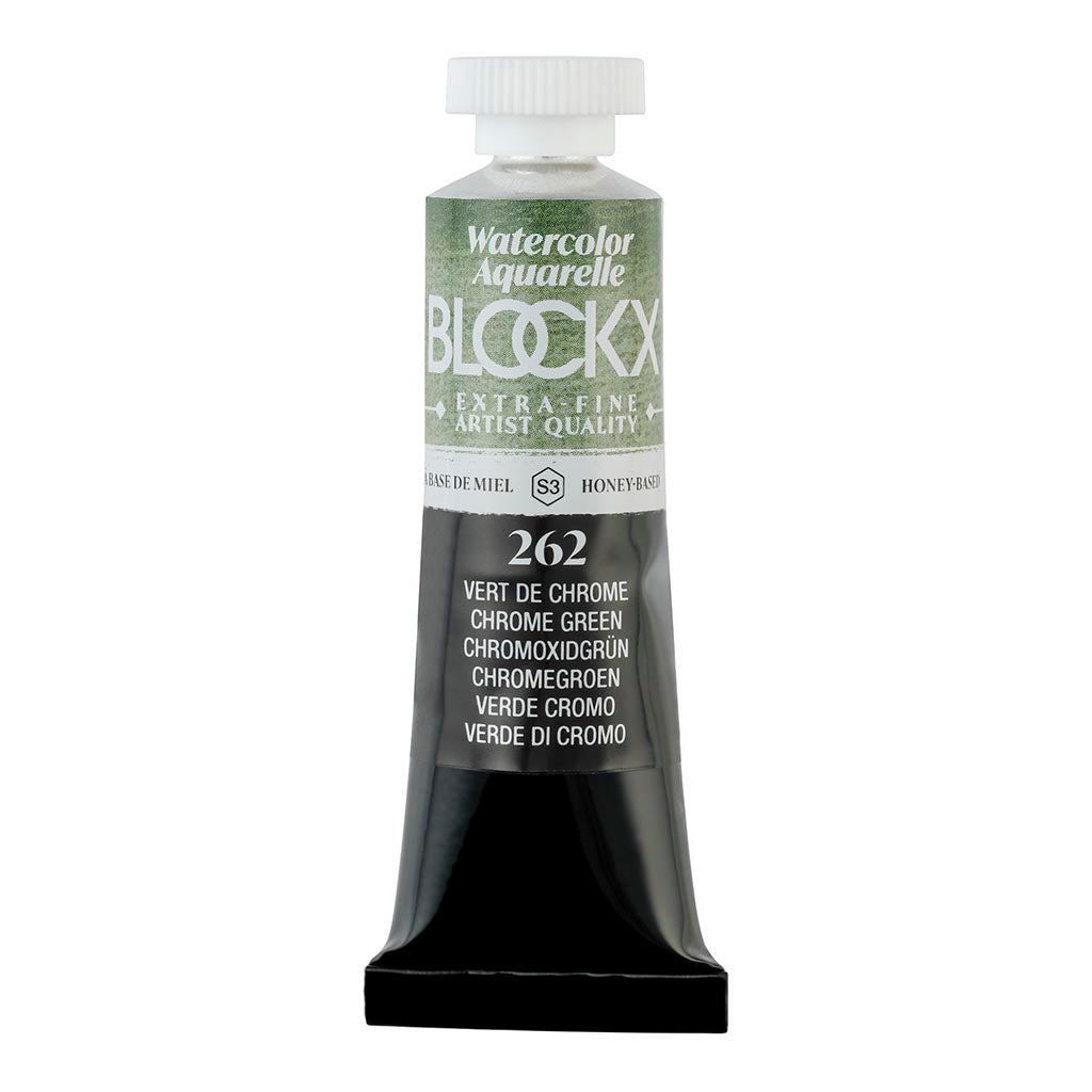 BLOCKX Watercolour Tube 15ml S3 262 Chrome Green - Cafe Supply