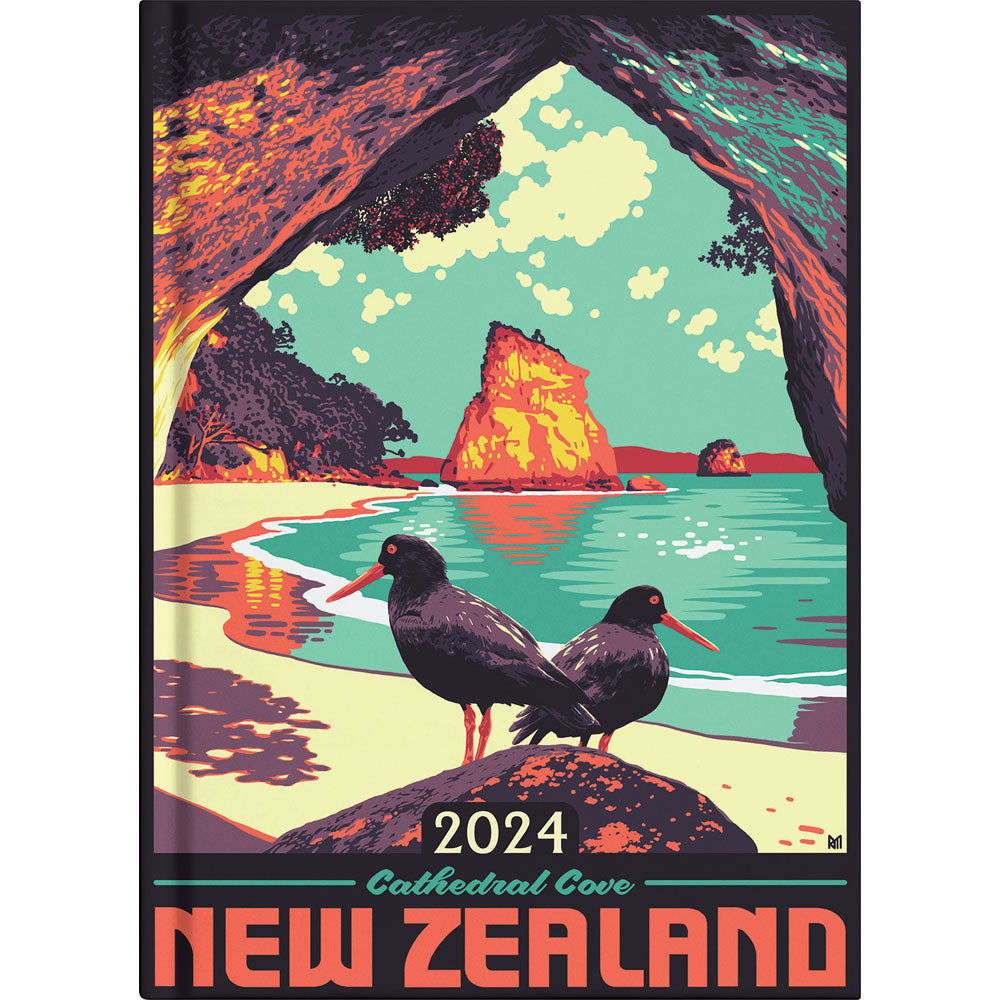 Collins A51 Kiwi Country Day to Page Diary Even Year - Cafe Supply