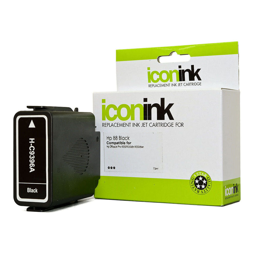 Icon Compatible HP 88 Black High Capacity Ink Cartridge (C9396A) - Cafe Supply