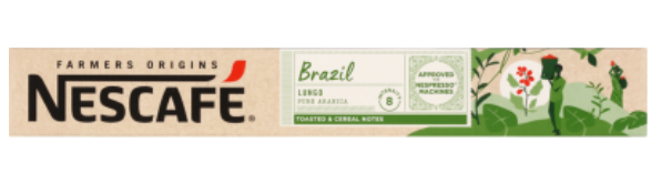 Nescafe Farmers Origins Brazil Lungo Coffee Capsules 10pk - Cafe Supply