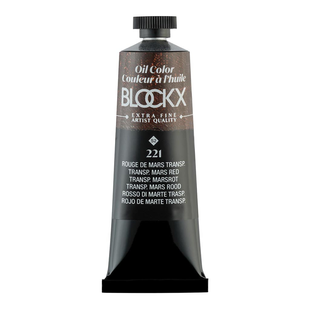 BLOCKX Oil Tube 35ml S2 221 Transparent Mars Red - Cafe Supply