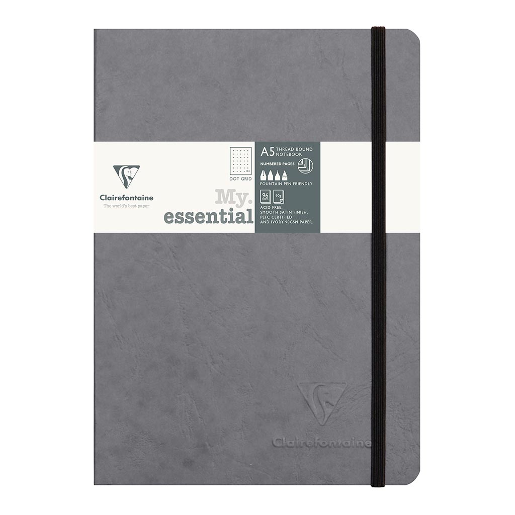 Age Bag My Essential Notebook A5 Dotted Grey - Cafe Supply