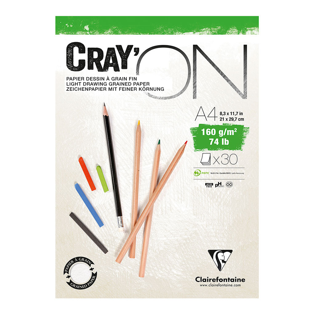 CrayON Pad A4 160g 30sh - Cafe Supply