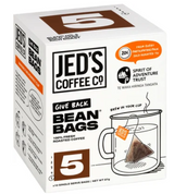 Jed's Coffee Co. #5 Extra Strong Strength Coffee Bean Bags 10pk - Cafe Supply
