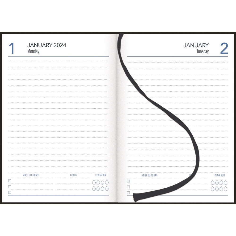 Collins A51 Retro NZ Day to Page Diary Even Year - Cafe Supply