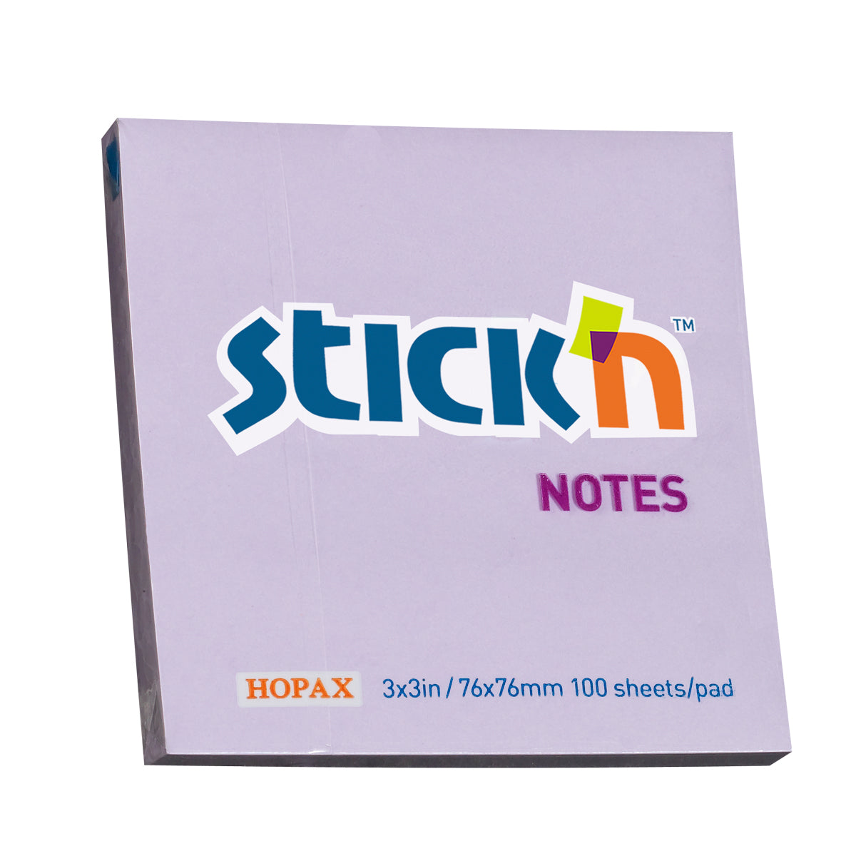 Stick'n Notes, 76x76mm 100 sheet Pastel Purple - Cafe Supply