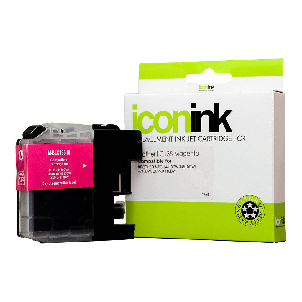 Icon Compatible Brother LC135 Magenta Ink Cartridge - Cafe Supply