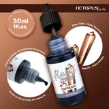Octopus Fluids Resin Ink Espresso Brown 30ml - Cafe Supply