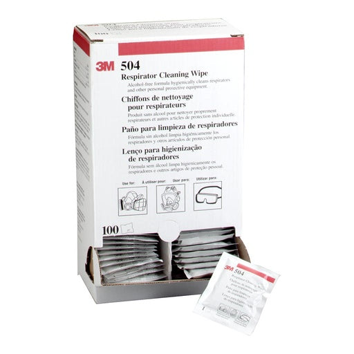 3M Respirator Cleaning Wipes 504, Pack of 100 INDENT ONLY - Cafe Supply